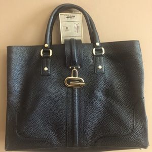 Gucci leather shopper tote